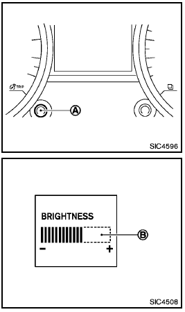 The instrument brightness control operates