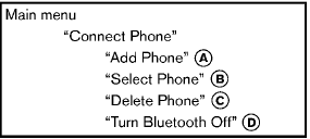 Use the Connect Phone commands to manage