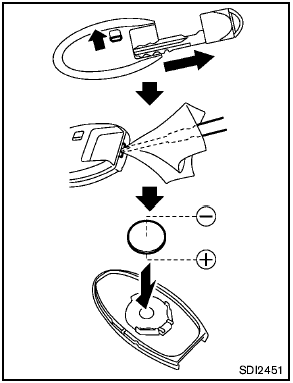 Replace the battery in the Intelligent Key as