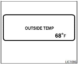 Exterior Temperature mode