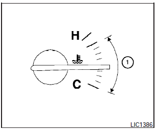 Engine coolant temperature gauge