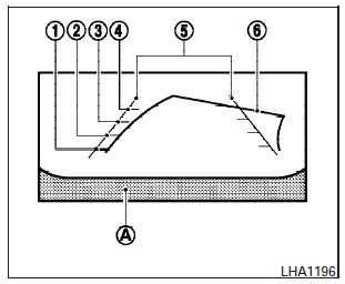 Guiding lines which indicate the vehicle width