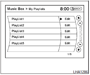 Music Box menu