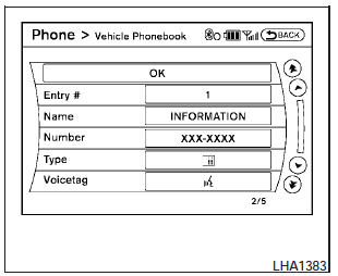 4. Select the desired item to change.