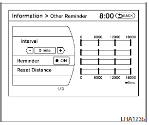 Changing the maintenance interval