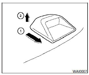 When cleaning the rear window, it may be easier