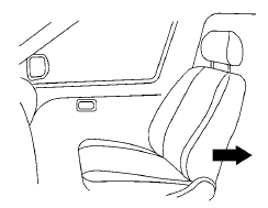 Forward-facing (front passenger seat) –