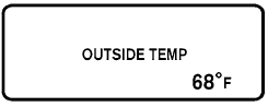 Exterior temperature mode