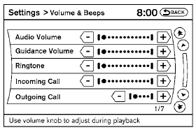 Adjusting the incoming or outgoing call volume