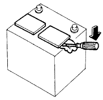 1. Remove the vent caps with a screwdriver as